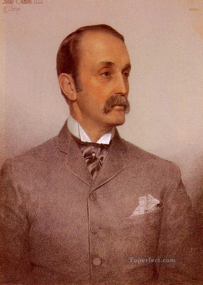 Portrait Of Josiah Caldwell Victorian painter Anthony Frederick Augustus Sandys Oil Paintings